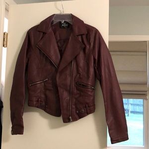 Faux leather jacket
